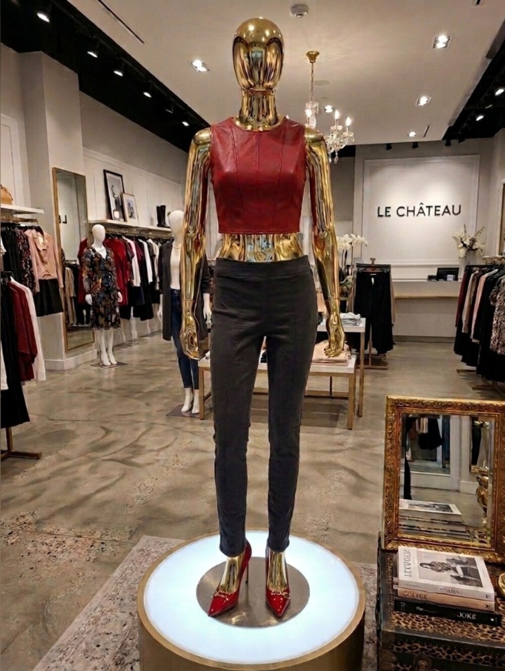 LE CHATEAU Charcoal Skinny Pants With Side Zipper 🖤